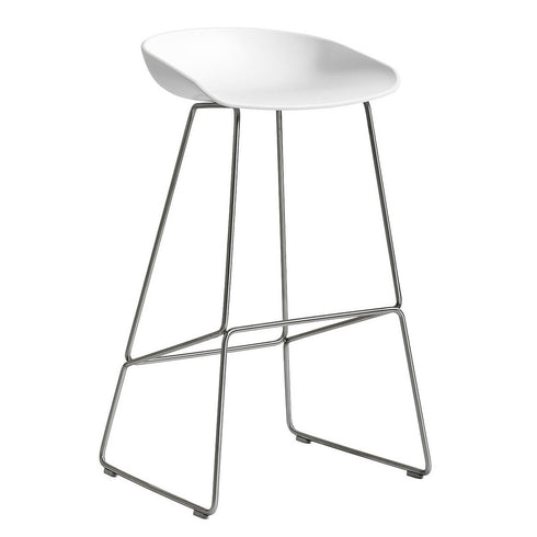 About a Stool AAS 38 Bar Stool High Stainless Steel Base